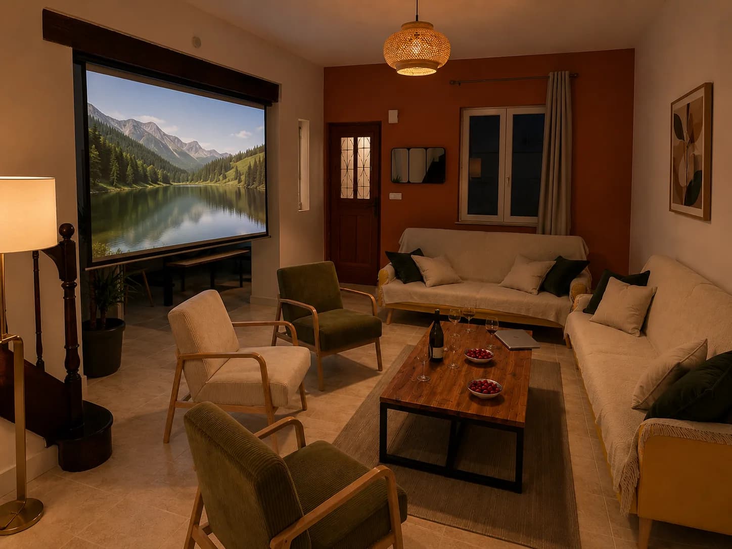 Home cinéma dans le salon