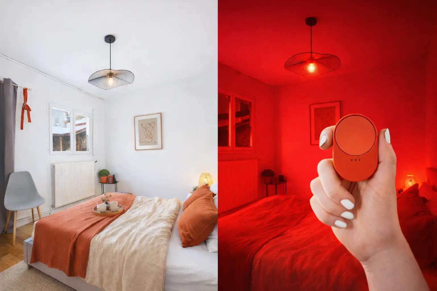 Éclairage connecté dans chaque chambre